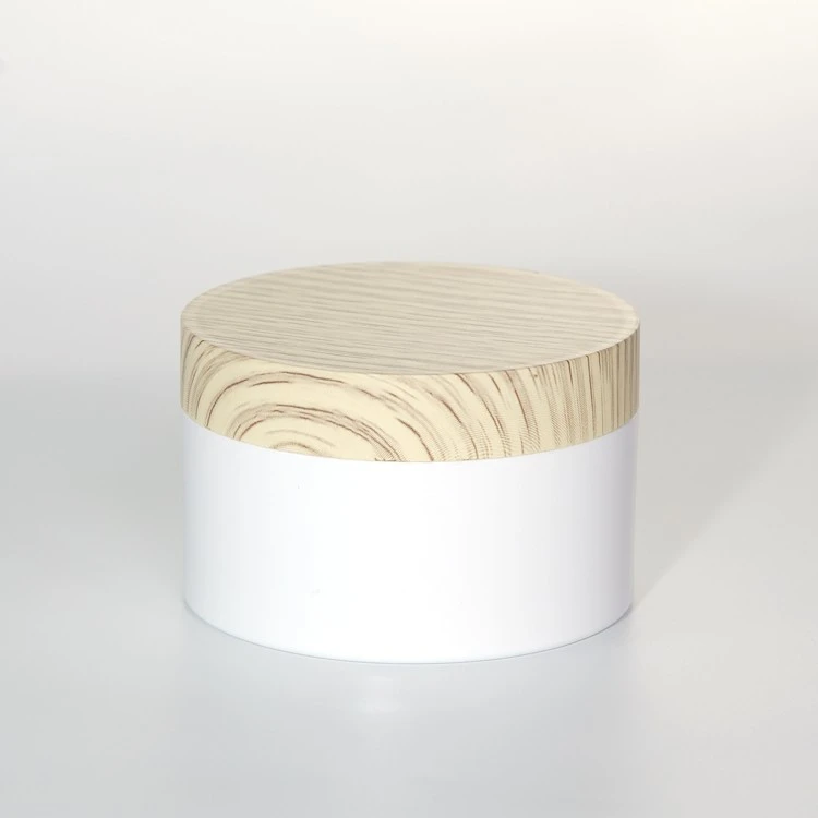 8 oz white plastic jars